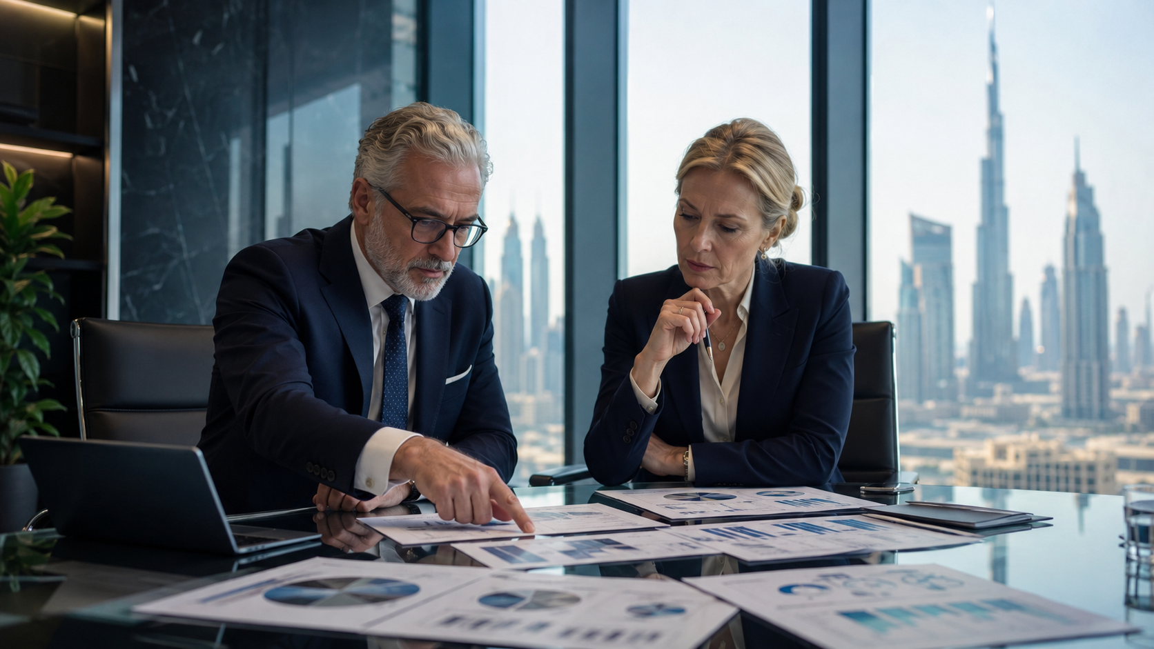 Healthcare investors reviewing market opportunities Dubai